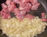 チキンクリームonにんじんライス作り方5写真