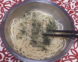 鯖缶使って、青しそ鯖フレークパスタ作り方1写真