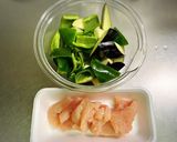 鶏肉となすとピーマンのオイスターマヨ炒め作り方1写真