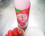 苺&いちごミルクのかき氷作り方1写真