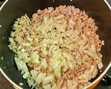 里芋の肉味噌絡め作り方5写真