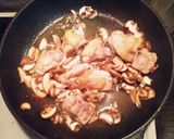 簡単☆鶏肉とマッシュルームのトマトパスタ作り方2写真