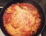 簡単☆鶏肉とマッシュルームのトマトパスタ作り方4写真