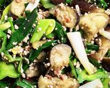 茄子とにんにく葉のスタミナ炒め作り方5写真