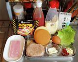 『Wチーズベーコンエッグバーガー』作り方1写真