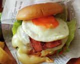 『Wチーズベーコンエッグバーガー』作り方10写真