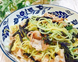 コウサイタイ（紅菜苔）の塩焼きそば作り方6写真