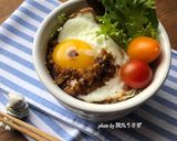 おひとり様ランチ♡目玉焼き丼作り方11写真