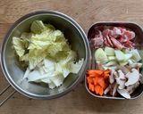野菜たっぷり、我が家の中華スープ作り方1写真