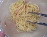 ポン酢でたらこパスタ作り方3写真