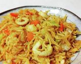 カレーそば飯。作り方8写真