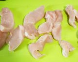 鶏むね肉一枚で！ガーリッククリスピーチキン作り方1写真