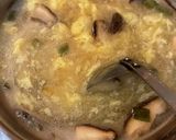 椎茸の戻し汁で中華なかき玉汁作り方4写真