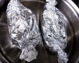 カジキまぐろ漬けの二重包みホイル焼き作り方6写真