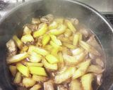 野菜と鶏レバーのウスターソース煮作り方5写真