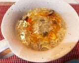 椎茸の戻し汁で中華なかき玉汁作り方5写真