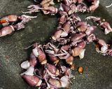ホタルイカと春菊の春の風香る和風パスタ作り方3写真