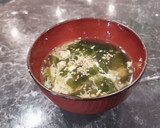 寒い日にぴつたり！ワカメと卵のスープ！作り方6写真
