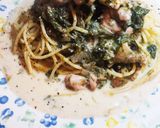絶品☆鶏肉とたまねぎの海苔クリームパスタ作り方5写真