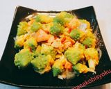 ロマネスコと鮭のニンニク蒸し作り方4写真