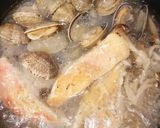 金目鯛とアサリのスープ作り方4写真