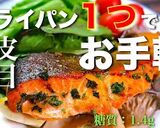 フライパン１つで！鮭のパセリバター焼き♬作り方13写真