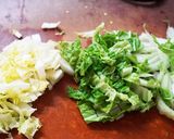 白菜と牡蠣のペペロンチーノ作り方2写真
