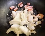 エビとブロッコリーのカレークリームパスタ作り方2写真