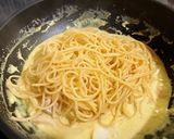 エビとブロッコリーのカレークリームパスタ作り方7写真