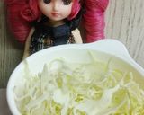 リカちゃん♡ビッグカツキャベ玉とじ作り方3写真