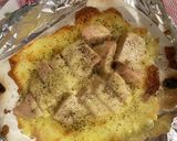 サラダチキンの簡単パリパリチーズ羽根付焼作り方3写真
