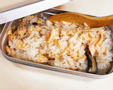 メスティンで鮭とキノコの炊き込みご飯作り方10写真
