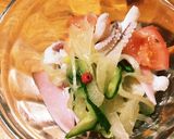 新たまねぎで、ハムとイカのマリネサラダ♪作り方7写真