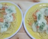 焼鮭の豆乳クリームパスタ作り方15写真