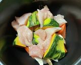 【ホットクック】かぼちゃの豆乳シチュー作り方1写真