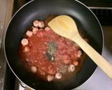 超簡単☆旨味堪能!トマトウインナーパスタ作り方4写真