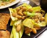 キャベツと大豆のクミン炒め作り方3写真
