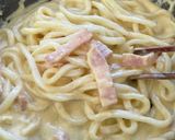 ☆カルボナーラうどん☆作り方7写真