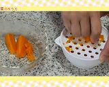 【離乳食・初期】つぶし野菜（にんじん）作り方2写真