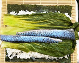 さわやか✨広島菜としめさばの巻き寿司作り方3写真