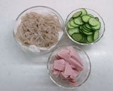 ヘルシー☆こんにゃく麺の中華サラダ作り方1写真