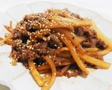 大根と牛肉のみそだれ中華炒め作り方6写真