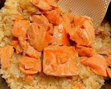 鮭の炊き込みご飯・味付けいくらのっけ作り方14写真
