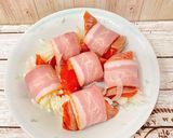 生鮭と玉ねぎのベーコン巻きムニエル作り方3写真