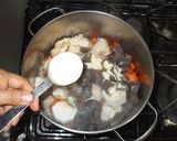 筑前煮♪簡単鶏肉は冷え性に・漢方薬膳作り方10写真