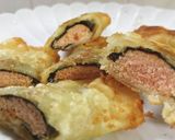 海苔明太チーズの簡単♡餃子の皮巻き焼き作り方8写真