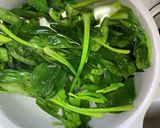 サラダ海老ほうれん草卵#春三色#マヨ炒め作り方3写真