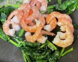 サラダ海老ほうれん草卵#春三色#マヨ炒め作り方10写真