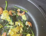 サラダ海老ほうれん草卵#春三色#マヨ炒め作り方12写真