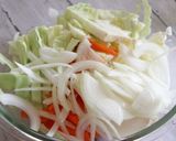 豚ひき肉とたっぷり野菜のチンジャオロース作り方1写真
